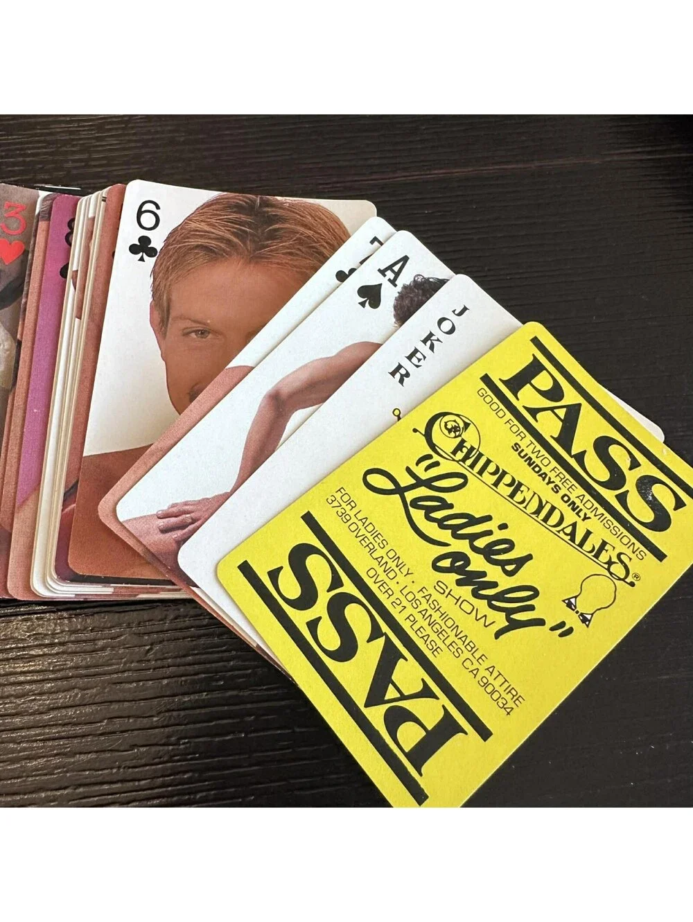 Vintage 1982 Chippendales Playing Cards Complete Deck Original Box w/ Pass Joker